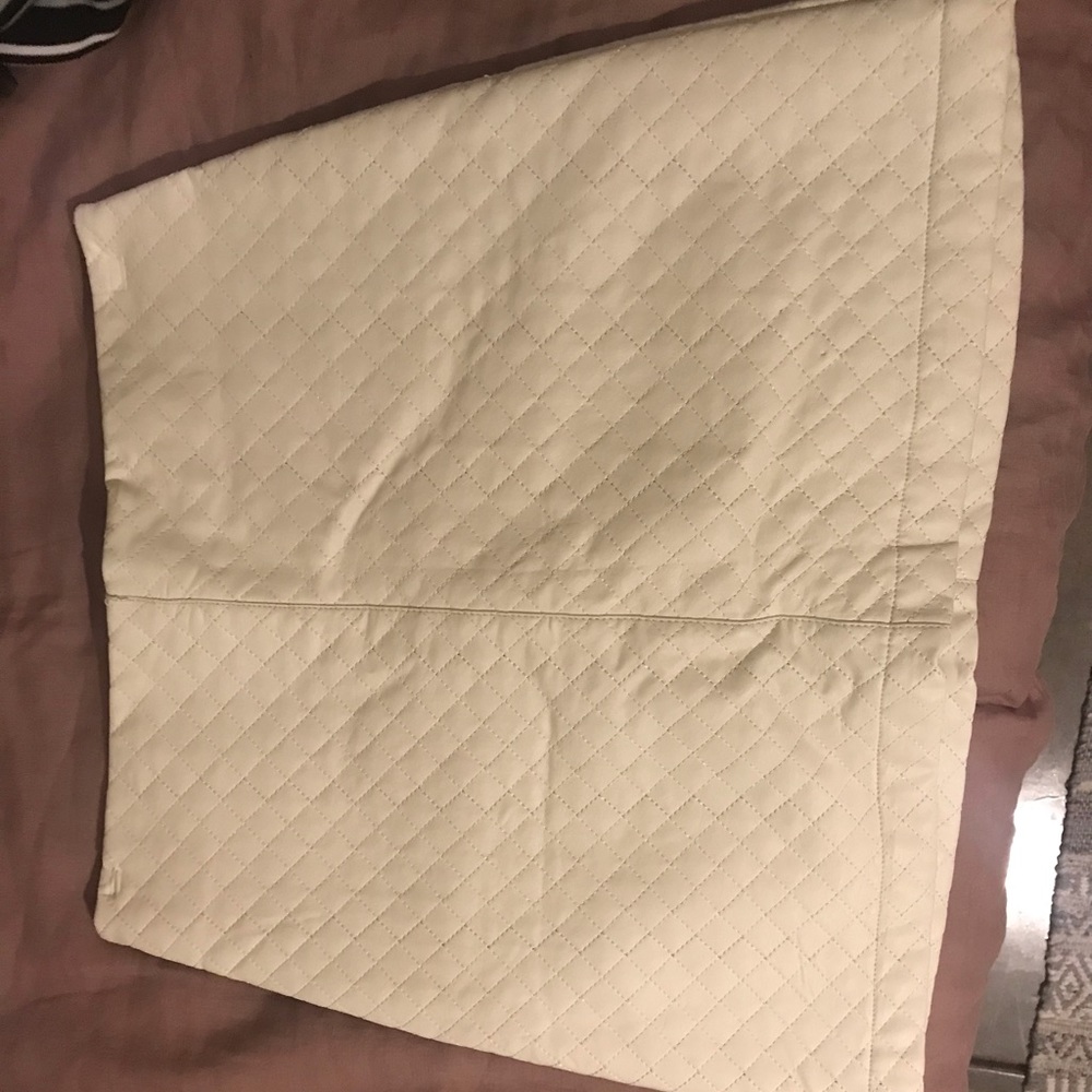 Synthetic leather quilted skirt. Worn 1x.